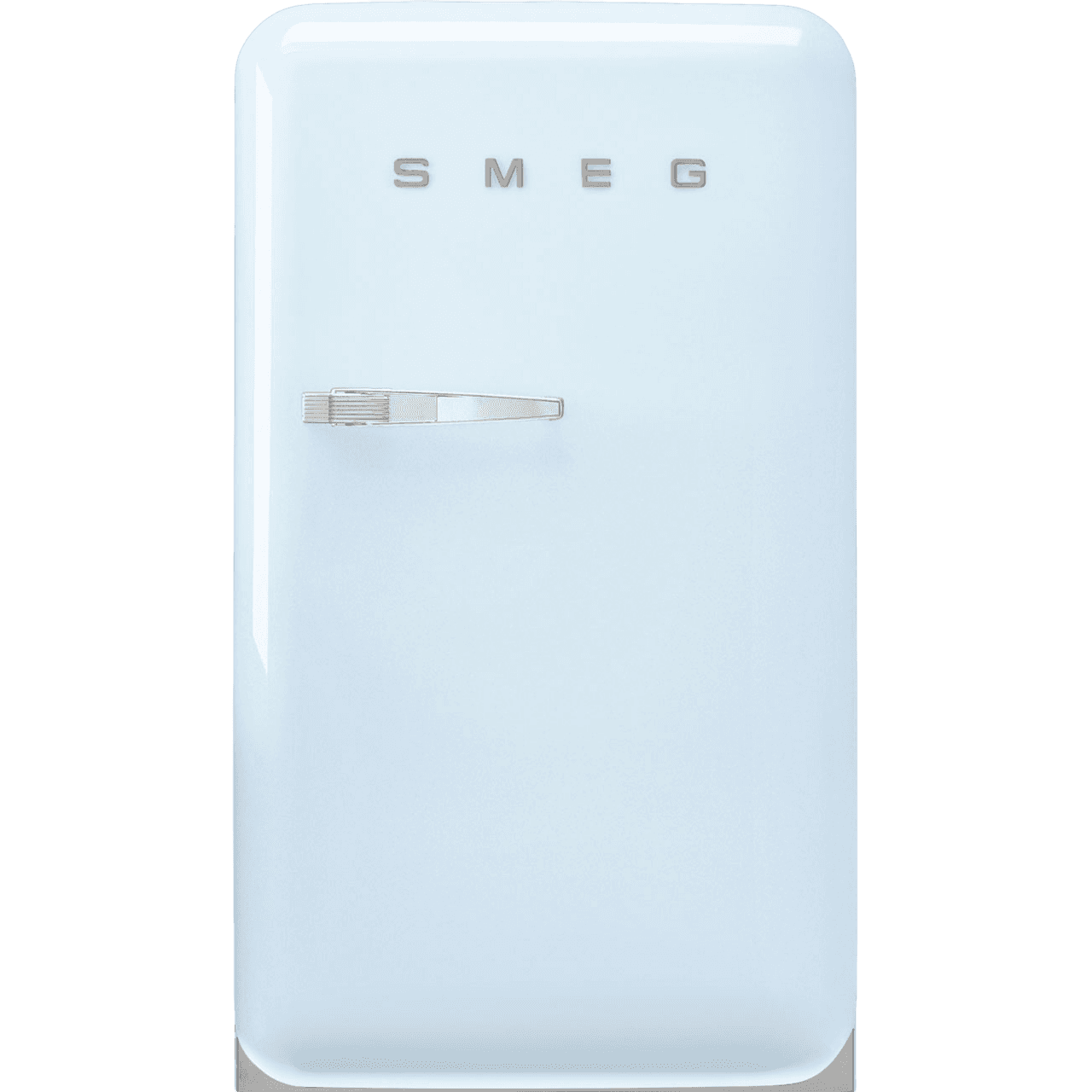 Холодильник SMEG/ Холодильник SMEG, ВхШхГ 970х545х659 мм, отдельностоящий, однодверный, LED подсветка, внутренняя морозильная камера, электромеханический контроль температуры, стандартный компрессор, полезный объем 105 л, энергоэффективность D, уровень шума 35 дБ, цвет пастельный голубой
