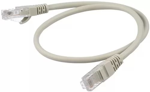Патч-корд/ Патч-корд GoPower RJ-45 (m)-RJ-45 (m) 3.0м кат.5е ПВХ 26AWG серый в пакете (1/100)