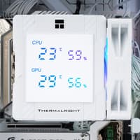 Кулер для процессора/ CPU Cooler Thermalright Peerless Assassin 120 Digital White ARGB (4-pin PWM, LED temp., 162mm, Ni/Cu, 6x6mm, ARGB, 2x120mm, 88.89CFM, 25.6dBA, 1850RPM, S: 1851, 1700, 1200, 115X, AM5, AM4, white) - фото 16