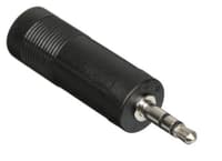 Переходник GoPower Jack 3.5мм (m)-Jack 6.3мм (f) черный Premium Zip-Lock c подвесом (1/500) - фото 1
