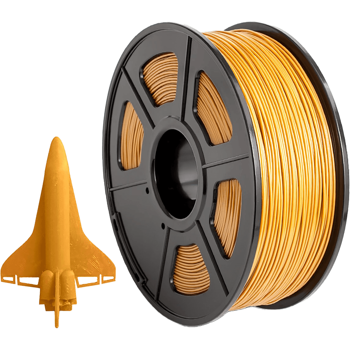 -/ Филамент NVPRINT ABS Gold для 3D печати диаметр 1.75мм  длина 330 метров  масса 1 кг