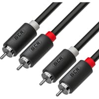 GCR PRO Кабель 12.5m аудио 2 х RCA / 2 х RCA, черный - фото 1