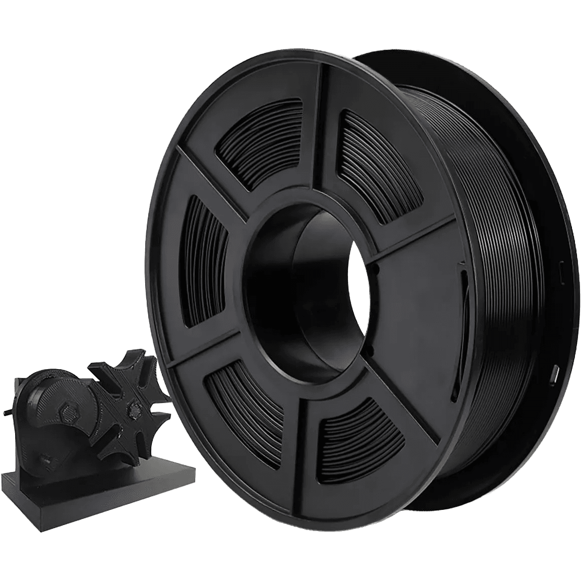 -/ Филамент NVPRINT PLA  Black для 3D печати диаметр 1.75мм  длина 330 метров  масса 1 кг