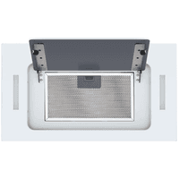 ВЫТЯЖКА HOMSair CROСUS PUSH 52 Glass White/ полновстраиваемая, кнопочное управление, 3 скорости, 850 м3/ч, до 30 м2, 53 дБ, угольный фильтр CF02X - 2 шт, ШхВхД: 518х191х290 мм, белый цвет - фото 10