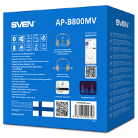 Беспроводные стереонаушники с микрофоном SVEN AP-B800MV, серый (Bluetooth, hybrid ANC, APP, 4 mics 500mAh) - фото 11