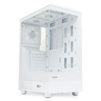 Корпус без блока питания/ Case HSPD F510, Panoramic Mid Tower, White, TG, 0.5 SPCC, 3x120mm ARGB (FNW010) ATX, mATX, mITX 180/280/160mm 1x2.5", 1x3.5", 7xPCI 2xUSB-A 3.0 356x218x467mm - фото 6