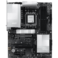 Материнская плата MSI PRO X870E-S EVO WIFI, AM5, AMD X870E, 4xDDR5 (до 256 ГБ), 4xSATA, 3xM.2 (1xPCIe 5.0, 2xPCIe 4.0), 1xPCIe 5.0 x16, 1xPCIe 4.0 x16, 1xPCIe x1, 1xHDMI, 1x5Gb LAN, Wi-Fi 7, Bluetooth 5.4, 1xUSB-C 40Gbps (USB4), 1xUSB-C 20Gbps, 2xUSB-A 10Gbps, 2xUSB-A 5Gbps, 4xUSB-A 2.0, 3x3.5 мм, 7.1, чёрный, ATX - фото 1