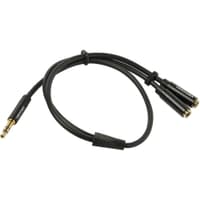 Переходник-разветвитель Vention гибкий Jack 3.5 mm M/Jack 3.5 mm F x 2 - 0.3м - фото 2