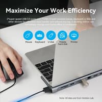 Мультифункциональная док-станция Vention USB Type C 11 в 1 - фото 10