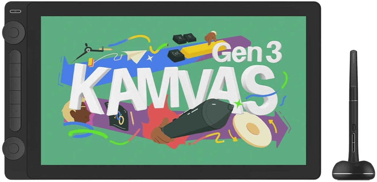 Интерактивный дисплей/ Сенсорный монитор Huion KAMVAS 16 Gen 3 Black