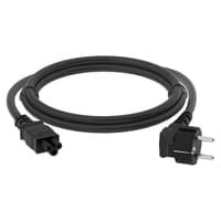 GCR Кабель питания для ноутбука 3.0m, Евровилка угловая - С5, черный, 3*0,5mm, GCR-54408 - фото 2