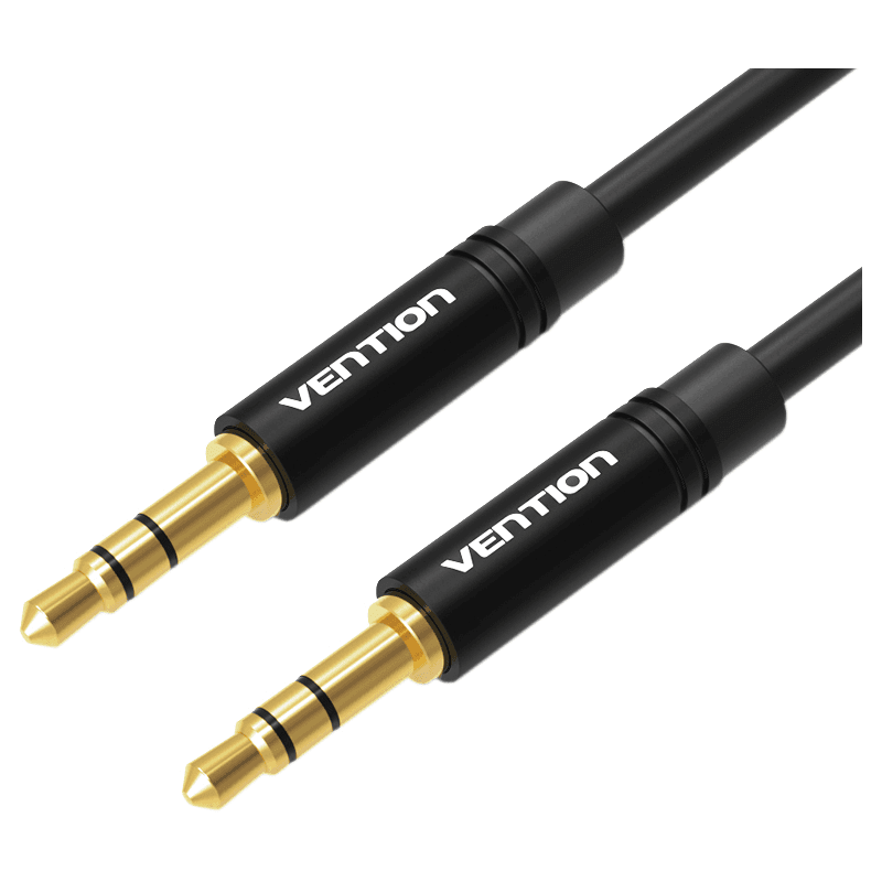 Кабель Vention аудио Jack 3,5 mm M/Jack 3,5 mm M - 0.5м Черный