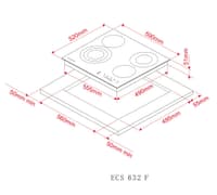 Встраиваемая электрическая панель Kuppersberg/ KITCHEN RETAIL / 60 см, электрическая, 4 конфорки, черный цвет - фото 13
