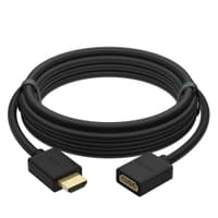 GCR PRO Удлинитель 7.5m HDMI-HDMI v2.0, M/F, поддержка 4K 60Hz, Full HD, HDR, 18 Гбит/c, черный, 24K GOLD, 2 X экран, армирование - фото 3