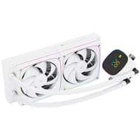 Система жидкостного охлаждения/ Water Cooling System Thermalright Frozen Horizon 240 Digital (240mm, LED temp., White, ARGB/ Fans: 2x120mm, 68.9CFM, 28.2dBA, 2000RPM/ Pump height 53.2mm, Rad thickness 27mm/ S: 1700, 1200, 1851, 115X, AM5, AM4) - фото 10