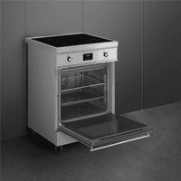 Варочный центр SMEG/ Варочный центр SMEG, 60 см, Classica, индукционная варочная панель, поворотное/сенсорное управление, дисплей, таймер, температура 50-260 градусов, 4 зоны нагрева, объем духовки 79 л, паровая очистка, энергоэффективность А, цвет нержавеющая сталь - фото 10