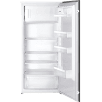 Встраиваемый холодильник SMEG/ Встраиваемый холодильник SMEG, ВхШхГ 1218х548х549 мм, однодверный, полезынй объем 174 л, LED подсветка, внутренняя морозильная камера, электромеханический контроль температуры, стандартный компрессор, энергоэффективность Е, цвет белый - фото 2