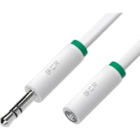 GCR PRO Удлинитель аудио 20.0m jack 3,5mm/jack 3,5mm белый, ультрагибкий, M/F, Premium, экран, стерео - фото 2
