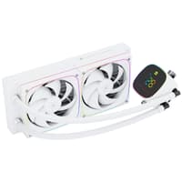 Система жидкостного охлаждения/ Water Cooling System Thermalright Frozen Horizon 240 Digital (240mm, LED temp., White, ARGB/ Fans: 2x120mm, 68.9CFM, 28.2dBA, 2000RPM/ Pump height 53.2mm, Rad thickness 27mm/ S: 1700, 1200, 1851, 115X, AM5, AM4) - фото 9