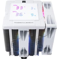 Кулер для процессора/ CPU Cooler Thermalright Peerless Assassin 120 Digital White ARGB (4-pin PWM, LED temp., 162mm, Ni/Cu, 6x6mm, ARGB, 2x120mm, 88.89CFM, 25.6dBA, 1850RPM, S: 1851, 1700, 1200, 115X, AM5, AM4, white) - фото 13