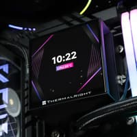 Водяное охлаждение для процессора/ Water Cooling System Thermalright Hyper Vision 360 (360mm, LED, Black, ARGB/ Fans: 3x120mm, 69CFM, 27dBA, 2150RPM/ Pump height 68mm, 6400RPM, Rad thickness 27mm/ S: 1700, 1200, 1851, 115X, 2011, 2066, AM5, AM4) - фото 22