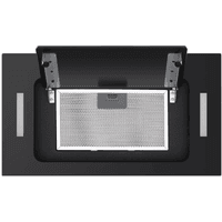 ВЫТЯЖКА HOMSair CROСUS PUSH 52 Glass Black/ полновстраиваемая, кнопочное управление, 3 скорости, 850 м3/ч, до 30 м2, 53 дБ, угольный фильтр CF02X - 2 шт, ШхВхД: 518х191х290 мм, черный цвет - фото 10