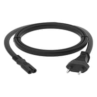 GCR Кабель питания 1.0m, CEE 7/16 / IEC C7, черный, 2*0,5mm, GCR-54292 - фото 7
