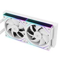 Система жидкостного охлаждения/ Water Cooling System Thermalright Core Matrix 240 Vision (240mm, LED, White, ARGB/ Fans: 2x120mm, 68.9CFM, 28.2dBA, 2000RPM/ Pump height 64.4mm, Rad thickness 27mm/ S: 1700, 1200, 1851, 115X, AM5, AM4) - фото 8