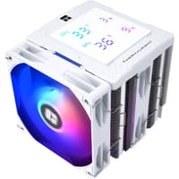 Кулер для процессора/ CPU Cooler Thermalright Peerless Assassin 120 Digital White ARGB (4-pin PWM, LED temp., 162mm, Ni/Cu, 6x6mm, ARGB, 2x120mm, 88.89CFM, 25.6dBA, 1850RPM, S: 1851, 1700, 1200, 115X, AM5, AM4, white) - фото 5