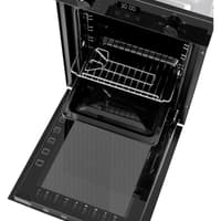 Шкаф духовой электрический MAUNFELD EOEM516B/ 448х546х595 мм, Независимый тип установки, класс энергопотребления А, 7 основных режимов, электронное управление, дисплей, двойное стекло дверцы, металлическая ручка дверцы, холодный фронт, эмаль легкой очистки, объем 51 л, таймер,гриль,конвеция,черный цвет - фото 8