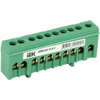 Шина PE "земля" в корп изол на DIN-рейку ШНИ-6х9-10-К-З IEK - фото 2