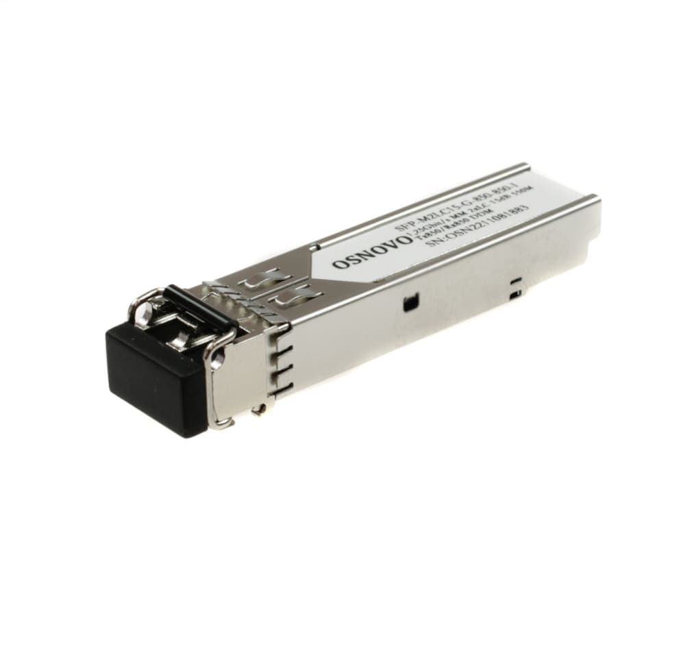 Трансивер/ OSNOVO Оптический SFP Модуль. Два волокна Multi Mode. Скорость: до 1,25 Гбит/c. Тип разъема: 2LC.