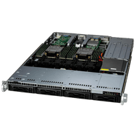 Серверная платформа/ SYS-611C-TN4R (bundle5): 1U / 2x LGA-4677 / 16x DDR5 RDIMM / 4x 2.5 NVMe*/SATA/SAS* / 1x SSD NVME 400GB, M.2 / 1x 2-ports GbE RJ45 Intel i350-AM2 / 2x 860W Power (4 SATA config, + TPM 2.0) - фото 2
