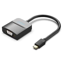 Мультимедиа конвертер Vention USB Type C M/VGA 15F, Черный - фото 1