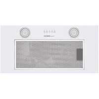 ВЫТЯЖКА HOMSair Camelia Power 60 White/ полновстраиваемая, кнопочное управление, 3 скорости, 580 м3/ч, до 30 м2, 52 дБ, светодиодное LED-освещение, угольный фильтр CF02X 1 шт., ШхВхД: 650х172х260 мм, белый цвет - фото 4