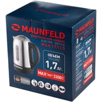 Чайник MAUNFELD/ Чайник MAUNFELD MGK1711S, мощность 2200 Вт, объем 1.7 л, закрытая спираль, индикация включения, фильтр от накипи, отключение при отсутствии воды, цвет серый - фото 2