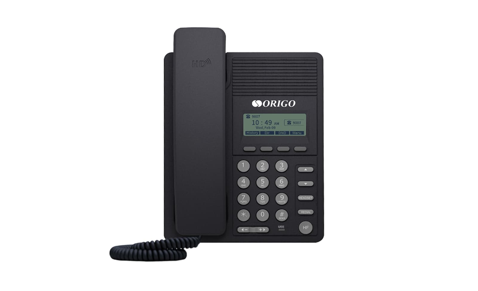 Телефон/ IP-телефон с монохромным дисплеем 2.3", 100Base-TX WAN PoE, 100Base-TX LAN, без адаптера питания