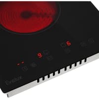 Электрическая варочная панель EVELUX, 30 см, High-Tech, Hilight, 2 конфорки, дисплей, таймер, индикация остаточного тепла, сенсорное управление, 9 уровней мощности, цвет черный - фото 13