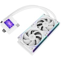 Система жидкостного охлаждения/ Water Cooling System Thermalright Core Matrix 240 Vision (240mm, LED, White, ARGB/ Fans: 2x120mm, 68.9CFM, 28.2dBA, 2000RPM/ Pump height 64.4mm, Rad thickness 27mm/ S: 1700, 1200, 1851, 115X, AM5, AM4) - фото 9
