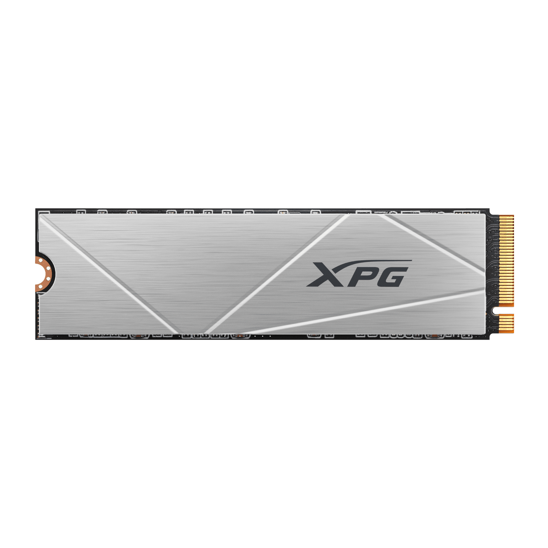 Твердотельный накопитель/ ADATA SSD GAMMIX S60 BLADE, 512GB, M.2(22x80mm), NVMe, PCIe 4.0 x4, 3D NAND, R/W 4700/1700MB/s, IOPs -/-, TBW 110, DWPD 0.12, with HeatSink (5 лет)