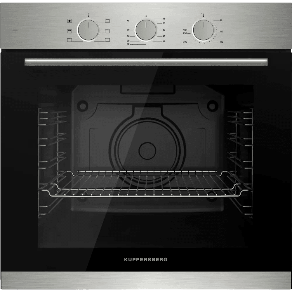 Электрический духовой шкаф Kuppersberg/ KITCHEN RETAIL / Электрический духовой шкаф Kuppersberg, 60 см, 80 л, High-Tech, 6 режимов, паровая очистка, черный + нерж. сталь