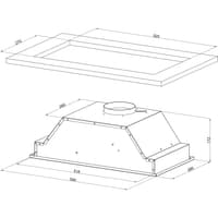 Вытяжка встраиваемая Kuppersberg/ KITCHEN RETAIL / Встраиваемая вытяжка, ширина 54 см, отвод/рециркуляция, 650 м3/час, 3 скорости, электронное сенсорное управление, светодиодное освещение 1х5 Вт, жироулавливающий фильтр, угольный фильтр KF-T (опция), 41 дБ, цвет: нержавеющая сталь - фото 11