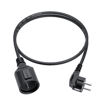 GCR PRO Удлинитель PROF черный, 10.0m, евровилка угловая Schuko - евророзетка, 3*1,5mm, медь - фото 5