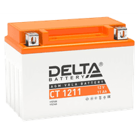 Аккумуляторная батарея Delta CT 1211 12В/11А·ч, клемма Болт + гайка Ø 6 мм (151х86х112мм (117мм), 3,36кг, Срок службы 5 лет - фото 2