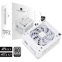 Блок питания 1000W/ Power Supply Thermalright, 1000W 80+ Platinum (SFX, 3.1, PCIe 5.1, Full modular, 1x24(20+4)pin, 1xCPU 8(4+4)pin, 2xPCIe*2 8(6+2)pin, 1x12V-2x6, 6xSATA3, 3xMOLEX4pin, Active, 92x92mm, 100x125x64mm, APFC, OPP, OVP, OTP, OCP, SCP, UVP, white) - фото 9