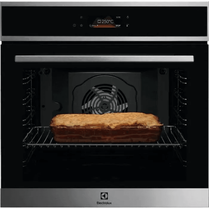 Встраиваемый духовой шкаф ELECTROLUX/ Электрический духовой шкаф с конвекцией, сенсорное управление,объем 72 л, 17 режимов,очистка пиролитическая, 3 стекла в дверце, направляющие проволочные+телескопические направляющие TR2LV,автопрограммы, нержавеющая сталь