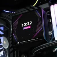 Водяное охлаждение для процессора/ Water Cooling System Thermalright Hyper Vision 360 (360mm, LED, Black, ARGB/ Fans: 3x120mm, 69CFM, 27dBA, 2150RPM/ Pump height 68mm, 6400RPM, Rad thickness 27mm/ S: 1700, 1200, 1851, 115X, 2011, 2066, AM5, AM4) - фото 21