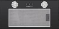 ВЫТЯЖКА HOMSair Camelia Power 60 Black/ полновстраиваемая, кнопочное управление, 3 скорости, 580 м3/ч, до 30 м2, 52 дБ, светодиодное LED-освещение, угольный фильтр CF02X 1 шт., ШхВхД: 650х172х260 мм, черный цвет - фото 3