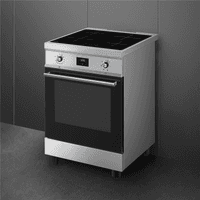 Варочный центр SMEG/ Варочный центр SMEG, 60 см, Classica, индукционная варочная панель, поворотное/сенсорное управление, дисплей, таймер, температура 50-260 градусов, 4 зоны нагрева, объем духовки 79 л, паровая очистка, энергоэффективность А, цвет нержавеющая сталь - фото 8