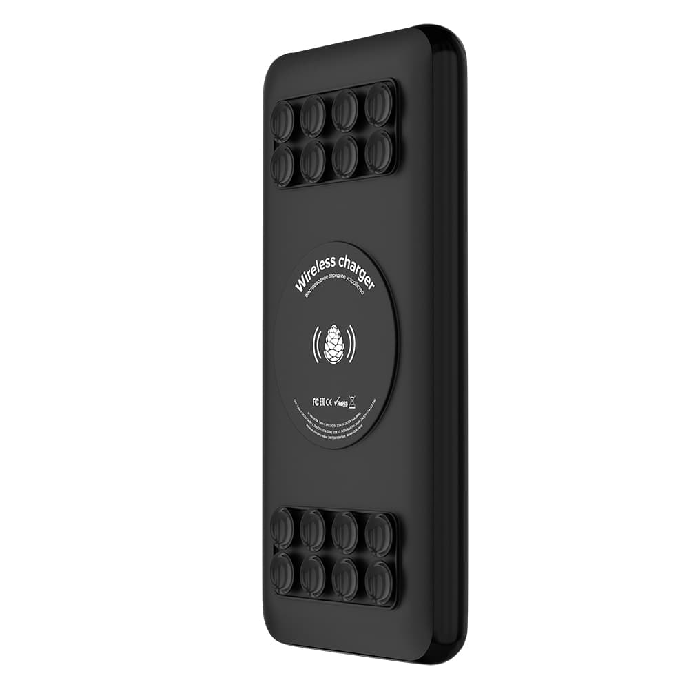 GCR PRO PowerBank на 20000mAh беспроводная зарядка Qi с креплением 15W + QC 3.0 + PD 20W, черный